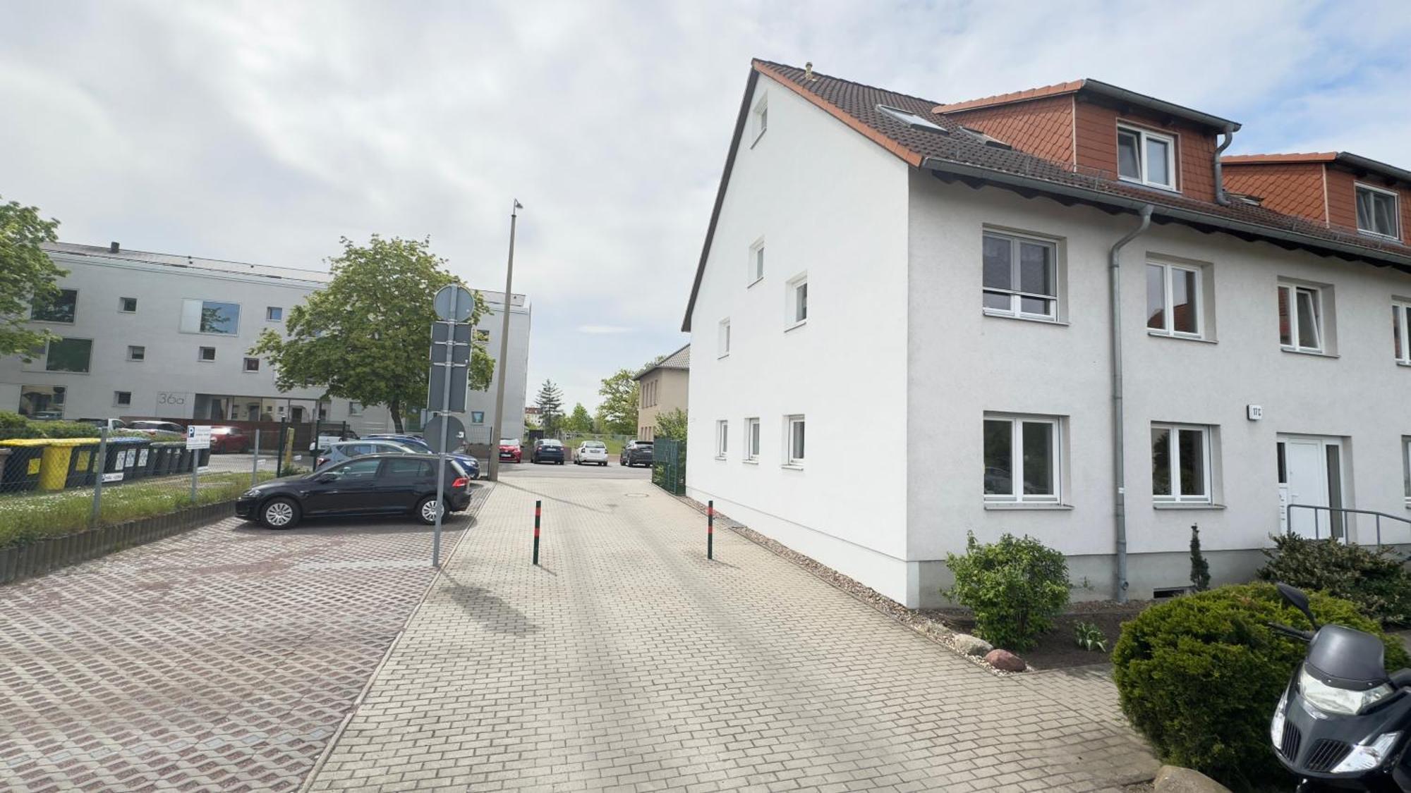 Fewo Am Park - 4P, Boxspringbett, Balkon, Smarttv, Gesundbrunnen, Familienfreundlich Halle  外观 照片